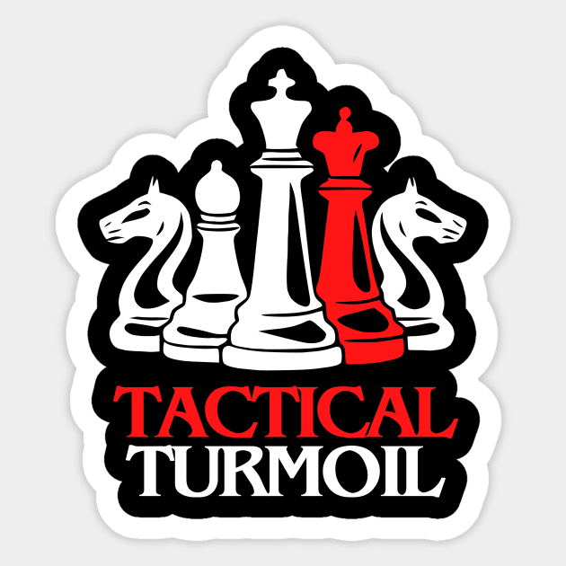 CHESS WARFARE TACTICAL TURMOIL Chess Sticker TeePublic